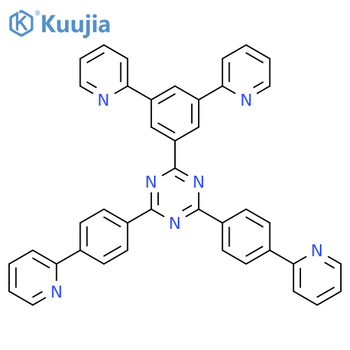 1,3,5-Triazine, 2-(3,5-di-2-pyridinylphenyl)-4,6-bis[4-(2-pyridinyl)phenyl]- structure