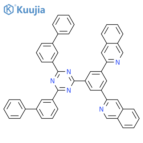 Isoquinoline, 3,3'-[5-[4,6-bis([1,1'-biphenyl]-3-yl)-1,3,5-triazin-2-yl]-1,3-phenylene]bis- structure