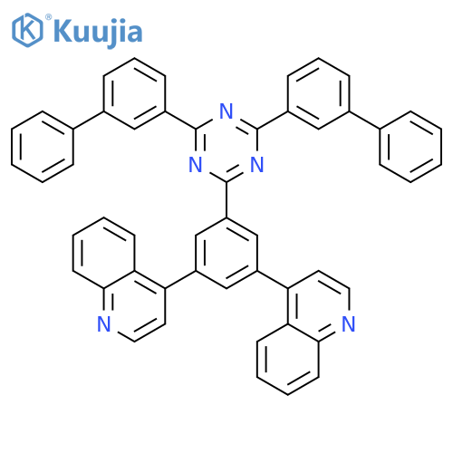 Quinoline, 4,4'-[5-[4,6-bis([1,1'-biphenyl]-3-yl)-1,3,5-triazin-2-yl]-1,3-phenylene]bis- structure