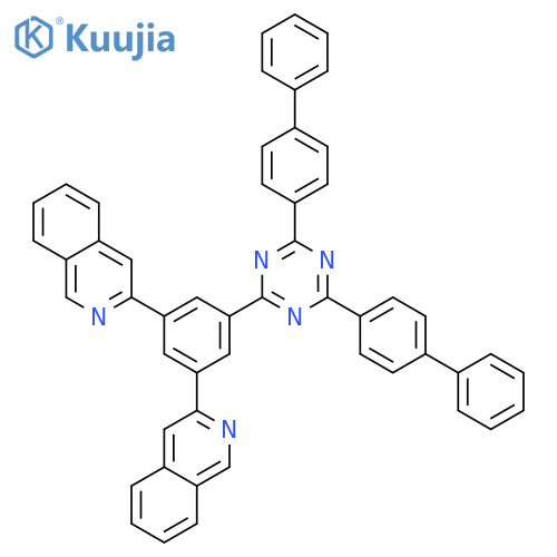Isoquinoline, 3,3'-[5-[4,6-bis([1,1'-biphenyl]-4-yl)-1,3,5-triazin-2-yl]-1,3-phenylene]bis- structure