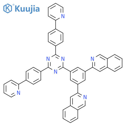 Isoquinoline, 3,3'-[5-[4,6-bis[4-(2-pyridinyl)phenyl]-1,3,5-triazin-2-yl]-1,3-phenylene]bis- structure