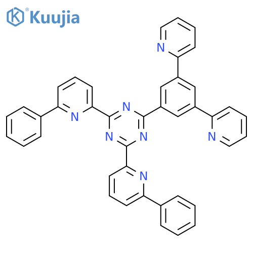 1,3,5-Triazine, 2-(3,5-di-2-pyridinylphenyl)-4,6-bis(6-phenyl-2-pyridinyl)- structure