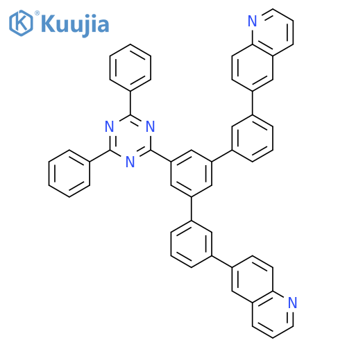Quinoline, 6,6'-[5'-(4,6-diphenyl-1,3,5-triazin-2-yl)[1,1':3',1''-terphenyl]-3,3''-diyl]bis- structure