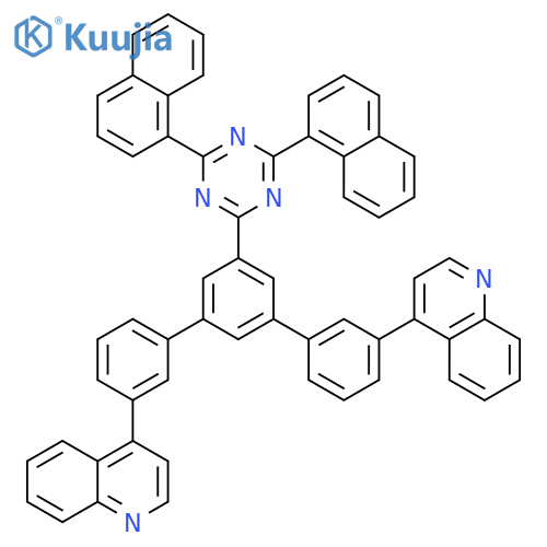 Quinoline, 4,4'-[5'-(4,6-di-1-naphthalenyl-1,3,5-triazin-2-yl)[1,1':3',1''-terphenyl]-3,3''-diyl]bis- structure