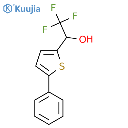 2,2,2-Trifluoro-1-(5-phenylthiophen-2-yl)ethanol structure