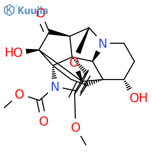 6H,13aH-4,12-Epoxy-3a,5a-ethano-5,11-methano-1H-indolizino[8,1-cd]carbazole-6-carboxylic acid, 2,3,4,5,11,12-hexahydro-3,5-dihydroxy-7-methoxy-15-oxo-, methyl ester, (3S,3aS,4R,5R,5aS,10bR,11R,12R,13aR)- (9CI) structure