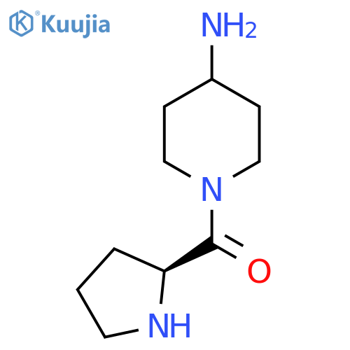 1-[(2S)-pyrrolidine-2-carbonyl]piperidin-4-amine structure
