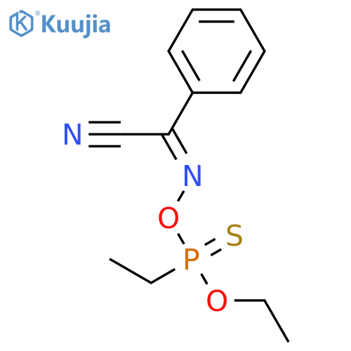 N-(ethoxy-ethyl-phosphinothioyl)oxybenzimidoyl cyanide structure