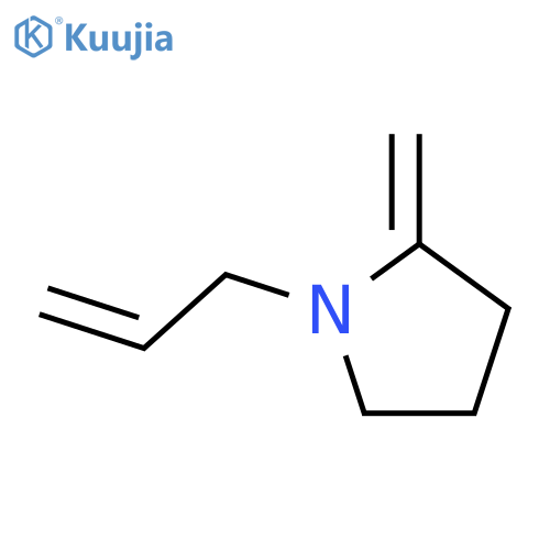Pyrrolidine,2-methylene-1-(2-propen-1-yl)- structure