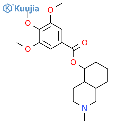 (4aS,8aS)-2-methyldecahydroisoquinolin-5-yl 3,4,5-trimethoxybenzoate structure