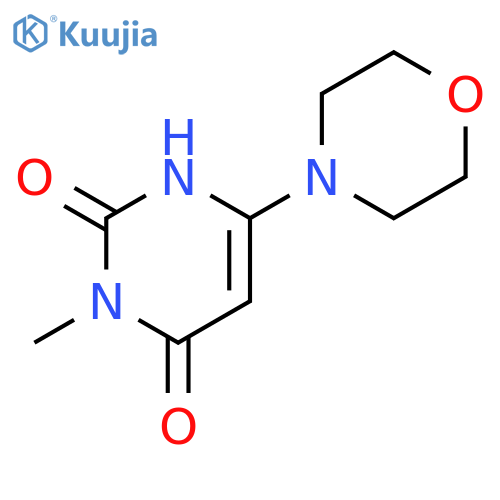 3-methyl-6-(morpholin-4-yl)-1,2,3,4-tetrahydropyrimidine-2,4-dione structure
