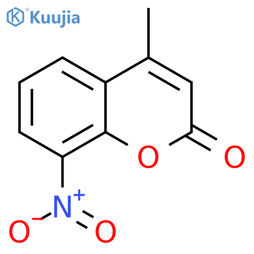 2H-1-Benzopyran-2-one, 4-methyl-8-nitro- structure
