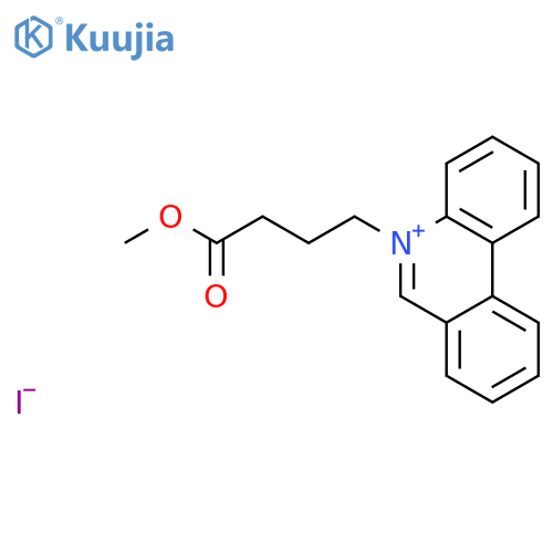 Phenanthridinium, 5-(4-methoxy-4-oxobutyl)-, iodide structure