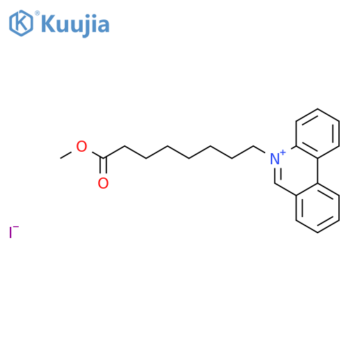 Phenanthridinium, 5-(8-methoxy-8-oxooctyl)-, iodide structure