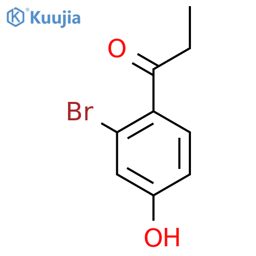 2'-Bromo-4'-hydroxypropiophenone structure