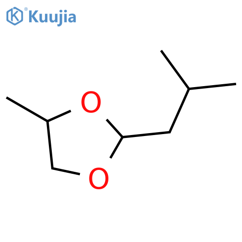 4-Methyl-2-(2-methylpropyl)-1,3-dioxolane structure