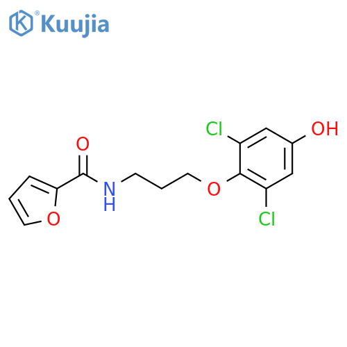 2-FURANCARBOXAMIDE, N-[3-(2,6-DICHLORO-4-HYDROXYPHENOXY)PROPYL]- structure