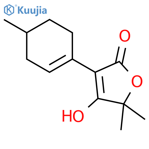2(5H)-Furanone, 4-hydroxy-5,5-dimethyl-3-(4-methyl-1-cyclohexen-1-yl)- structure