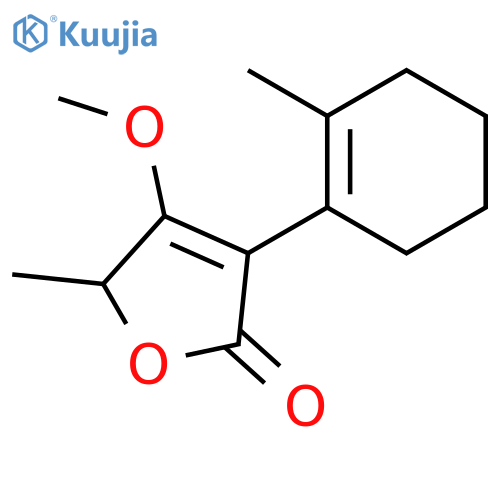 2(5H)-Furanone, 4-methoxy-5-methyl-3-(2-methyl-1-cyclohexen-1-yl)- structure