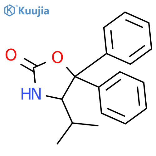 (4S)-4-isopropyl-5,5-diphenyl-oxazolidin-2-one structure