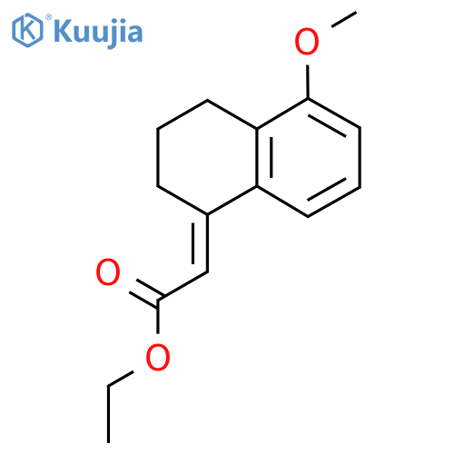 ethyl 2-[(1E)-5-methoxy-1,2,3,4-tetrahydronaphthalen-1-ylidene]acetate structure