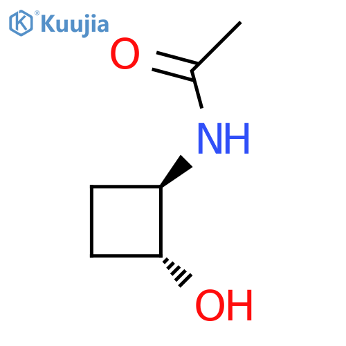rac-N-[(1R,2R)-2-hydroxycyclobutyl]acetamide structure