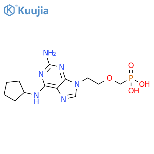 Phosphonic acid,[[2-[2-amino-6-(cyclopentylamino)-9H-purin-9-yl]ethoxy]methyl]- structure