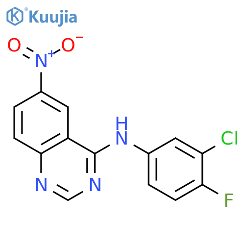 4-(3-Chloro-4-fluoroanilino)-6-nitroquinazoline structure
