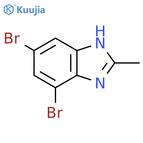 4,6-Dibromo-2-methyl-1H-benzo[d]imidazole structure