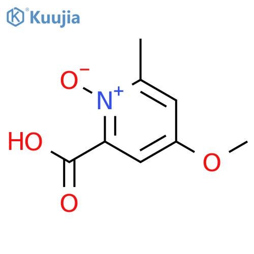 2-Pyridinecarboxylic acid, 4-methoxy-6-methyl-, 1-oxide structure