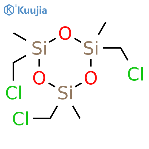 Cyclotrisiloxane, 2,4,6-tris(chloromethyl)-2,4,6-trimethyl- structure