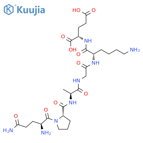 L-GLUTAMIC ACID, L-GLUTAMINYL-L-PROLYL-L-ALANYLGLYCYL-L-LYSYL- structure