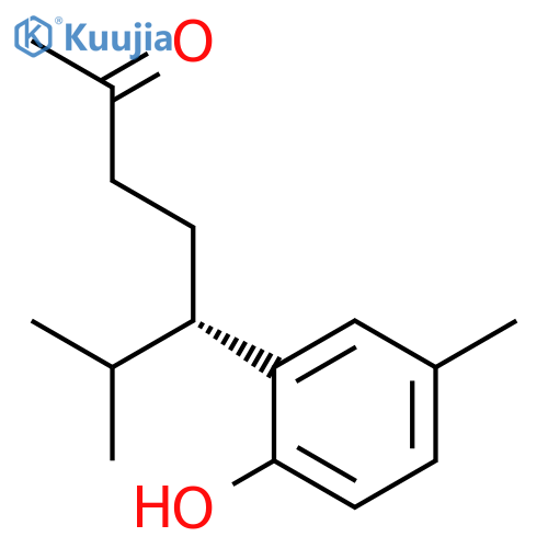 2-Heptanone, 5-(2-hydroxy-5-methylphenyl)-6-methyl-, (5S)- structure