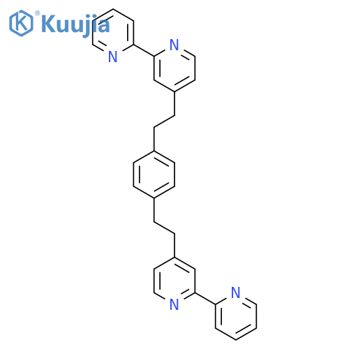 2,2'-Bipyridine, 4,4''-(1,4-phenylenedi-2,1-ethanediyl)bis- structure