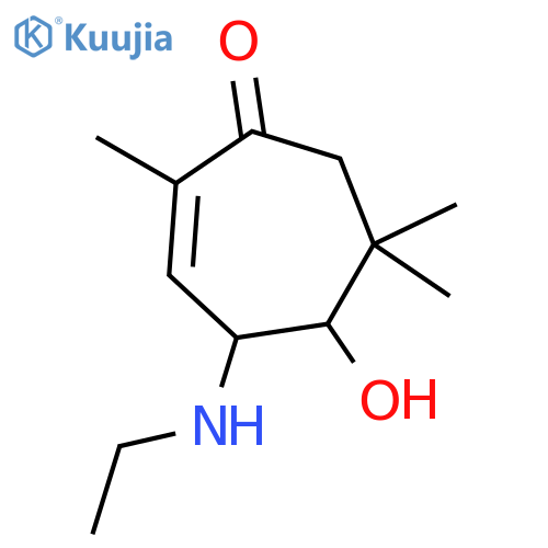 2-Cyclohepten-1-one,4-(ethylamino)-5-hydroxy-2,6,6-trimethyl- structure