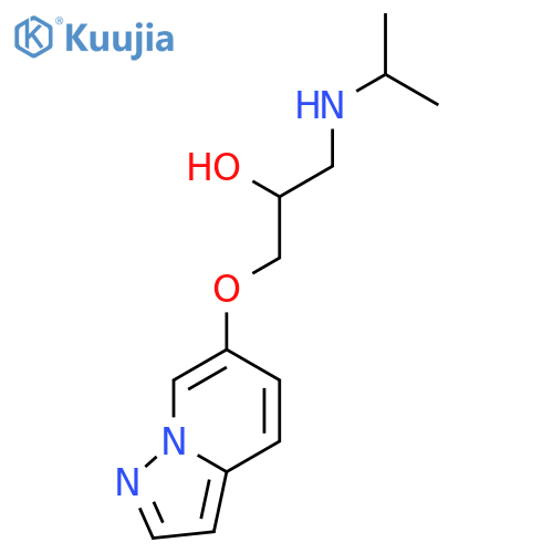 2-Propanol, 1-[(1-methylethyl)amino]-3-(pyrazolo[1,5-a]pyridin-6-yloxy)- structure