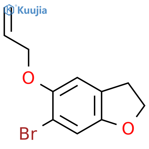 Benzofuran, 6-bromo-2,3-dihydro-5-(2-propenyloxy)- structure