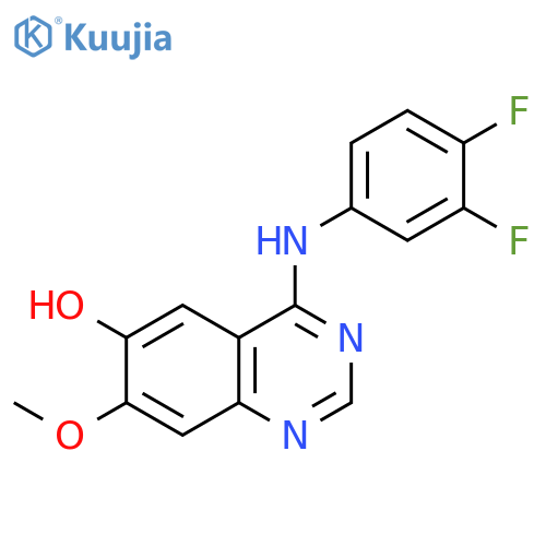 4-(3,4-Difluoroanilino)-7-methoxyquinazolin-6-ol structure
