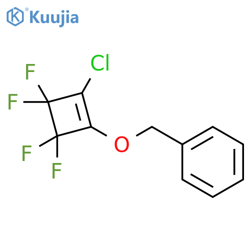 (2-Chloro-3,3,4,4-tetrafluorocyclobut-1-enyloxymethyl)-benzene structure