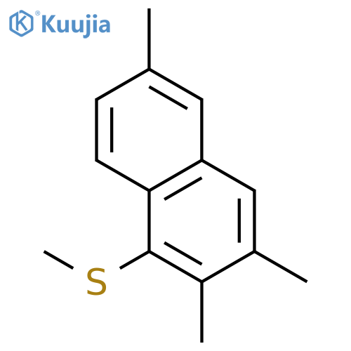 NAPHTHALENE, 2,3,6-TRIMETHYL-1-(METHYLTHIO)- structure