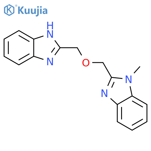 1H-Benzimidazole, 2-[(1H-benzimidazol-2-ylmethoxy)methyl]-1-methyl- structure