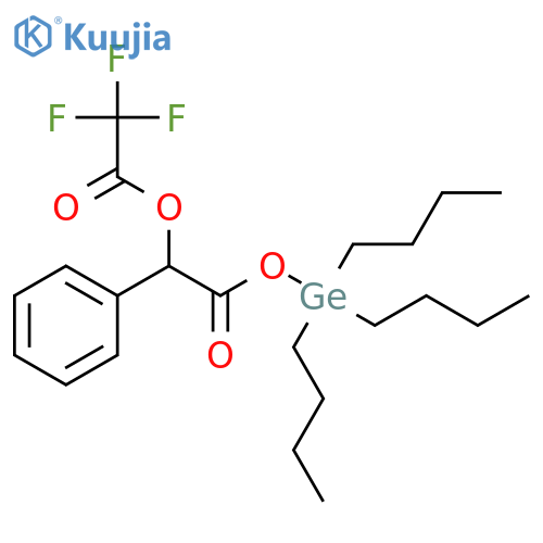 Acetic acid, trifluoro-, 2-oxo-1-phenyl-2-[(tributylgermyl)oxy]ethyl ester structure