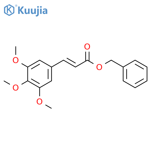 2-Propenoic acid, 3-(3,4,5-trimethoxyphenyl)-, phenylmethyl ester, (2E)- structure