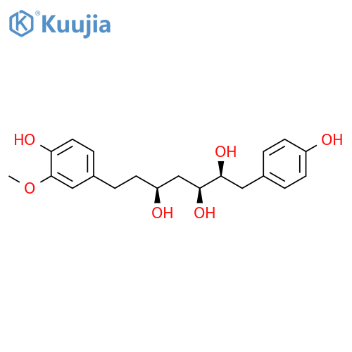 2,3,5-Heptanetriol, 7-(4-hydroxy-3-methoxyphenyl)-1-(4-hydroxyphenyl)-, (2S,3S,5S)- structure
