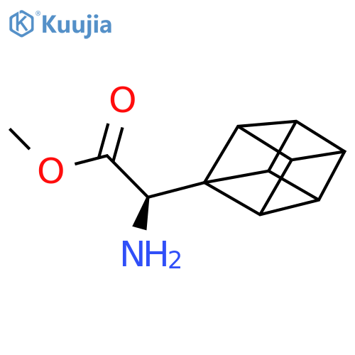 methyl (2R)-2-amino-2-(cuban-1-yl)acetate structure