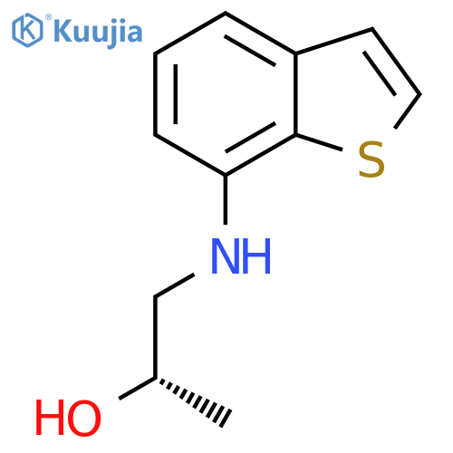 (2S)-1-[(1-Benzothiophen-7-yl)amino]propan-2-ol structure
