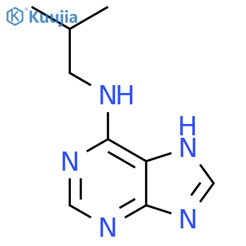 N-(2-methylpropyl)-9H-purin-6-amine structure