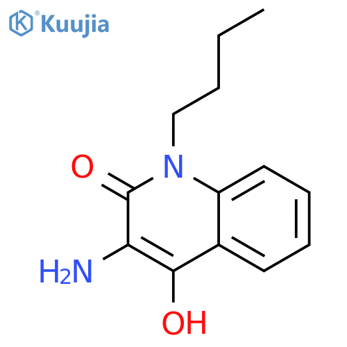 2(1H)-Quinolinone, 3-amino-1-butyl-4-hydroxy- structure