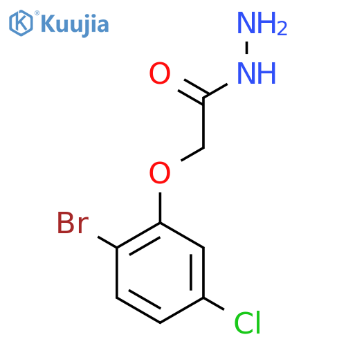 2-(2-Bromo-5-chlorophenoxy)acetohydrazide structure