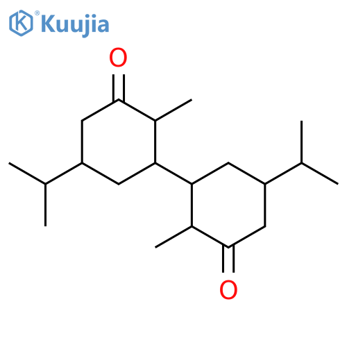 [1,1'-Bicyclohexyl]-3,3'-dione,2,2'-dimethyl-5,5'-bis(1-methylethyl)- (9CI) structure